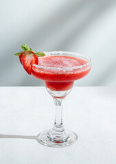 Fresh Strawberry daiquiri Garnished
