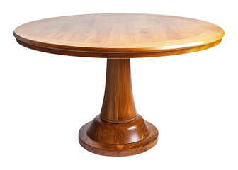 PNG A Minimal round wooden dining table furniture pedestal tabletop.