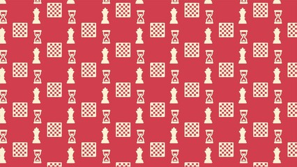 Vector seamless chess pattern 