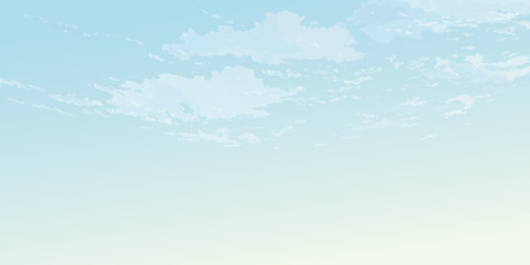 Cloudscape in a day with clear skies horizontal background