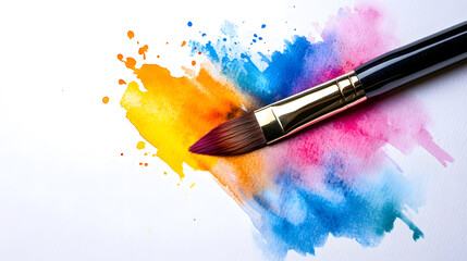 Obraz premium Creative digital art texture in brush format.