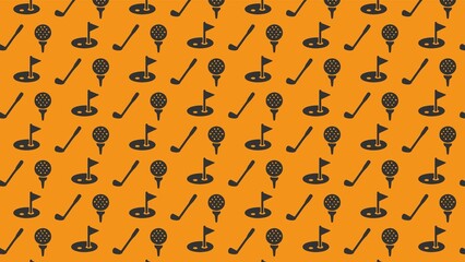 Vector seamless golf pattern design