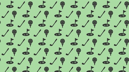 Vector seamless golf pattern design