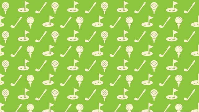 Vector seamless golf pattern design