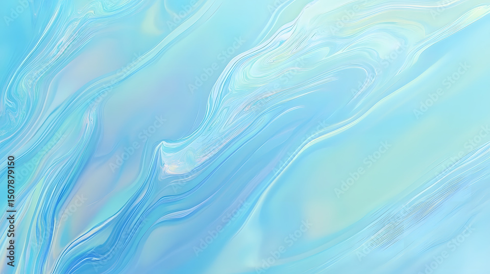 Canvas Prints abstract artwork fluid marbled patterns in blue hues creating vibrant texture artistic design
