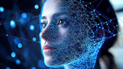 Advanced analysis identifies deepfake content through facial features.