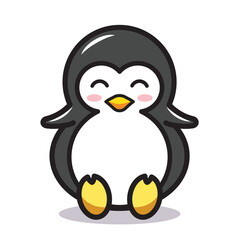 Graphic Cartoon of a Penguin.