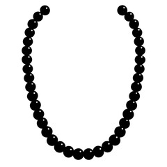 Obraz premium pearl necklace isolated on white