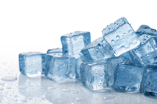 Crystal Clear Ice Cubes Sparkling Purity and Refreshment