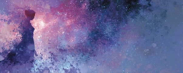 Fototapeta premium Ethereal Cosmic Beauty Scene
