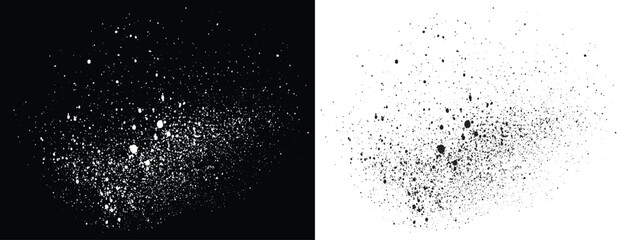 Black and white blood vector splatter ink abstract background