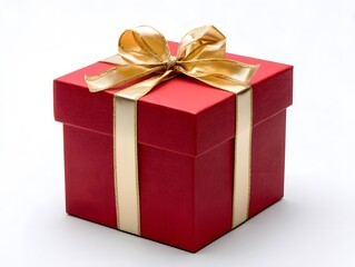 red gift box with ribbon