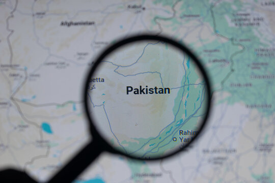 Picture of map of Pakistan through magnifying glass. Operation Sindoor, Military coup, army, terrorism, terrorist, sindh, Balochistan, punjab, Khyber Pakhtunwa, taliban, Lashkar e Taiba, Jaish Mohamma