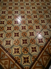 Edge of vintage tile seamless pattern