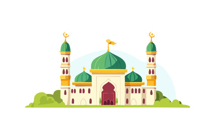 Fototapeta premium Detailed Medina Mosque Vector Illustration 