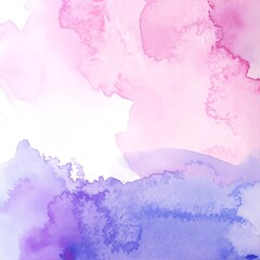 Obraz premium A vibrant painting featuring soft pink and blue watercolors blending harmoniously, creating a dreamy, abstract landscape filled with gentle swirls and textures.