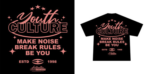 Futuristic illustration of youth culture vector t shirt design, vector graphic, typographic poster or tshirts street wear and Urban style