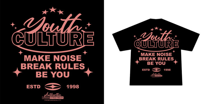 Futuristic illustration of youth culture vector t shirt design, vector graphic, typographic poster or tshirts street wear and Urban style