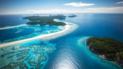 Obraz premium aerial view of the ocean