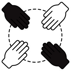 Collaborative Work icon, Stronger Together Unlocking the Power of Collaborative Work, Team Synergy Driving Success Through Collaboration