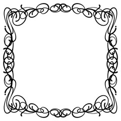 decorative frame with floral ornament