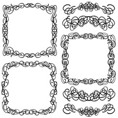 set of decorative frames