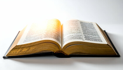 Glowing Open Book Sacred Scriptures Illuminated