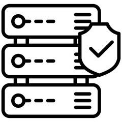 Fototapeta premium Hosting outline icon. Simple vector icon design in outline style. Editable vector format