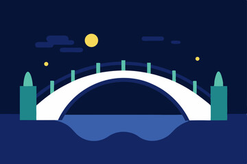 Naklejka premium vector illustration of a city