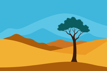 Fototapeta premium vector illustration of a tree