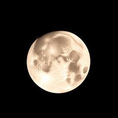 Fototapeta premium Lunar splendor a detailed moon portrait against the void of space
