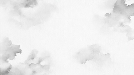 Watercolor paper texture background with abstract cloud design