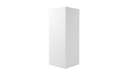 White Pedestal or Column Isolated on Transparent Background
