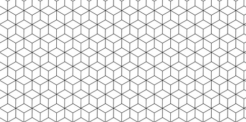 Seamless pattern with hexagon square cube geometric pattern shapes grid metal element texture design. vector tiles gradient science web tech connection triangle diamond honeycomb hexagon art.