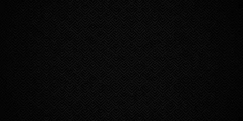 Abstract overlapping vector black and gray Pattern wave lines fabric square line background. seamless fabric geomatics overlapping create retro line pattern design.	