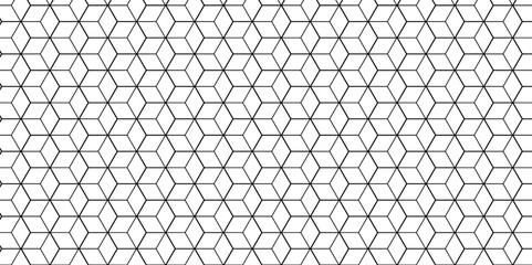 Seamless pattern with hexagon square cube geometric pattern shapes grid metal element texture design. vector tiles gradient science web tech connection triangle diamond honeycomb hexagon art.	
