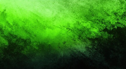 Obraz premium Abstract green texture with dark bottom gradient, showing a mottled, distressed, and slightly washed-out appearance