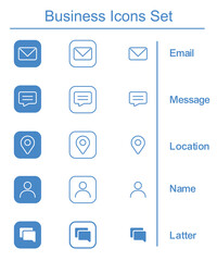 business essentials icons pack, vector illustration art