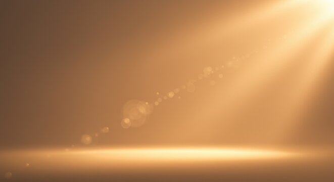 暖かい光線が差し込むスポットライト効果の背景素材