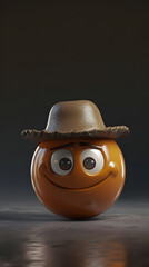 Photorealistic 3D render of various gemstone spheres including silver, amber, citrine, and garnet.