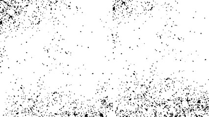 Dust overlay textured. Grain noise particles. Rusted white effect. Distressed black texture. Dark grainy texture on white background.