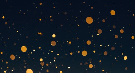 金色のパーティクルが舞うエレガントなアブストラクト背景