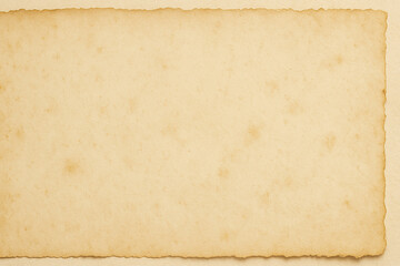 Old parchment paper texture, light yellowed background with subtle stains and soft torn edges, minimal layout with vintage elegance