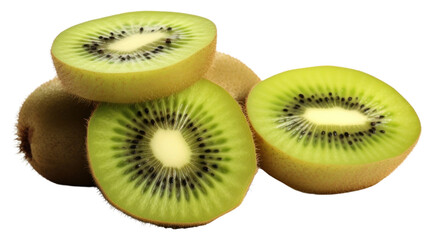 Fototapeta premium PNG Kiwi slice fruit plant.