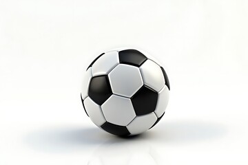 Fototapeta premium Soccer ball isolated on white background in a studio shot, ready for the game