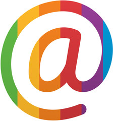 Fototapeta premium Pride Month At Symbol Icon Rainbow LGBTQ Icon