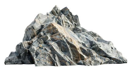 Rock Mountain isolate on transparency background