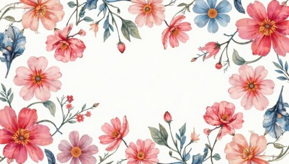 Delicate watercolor paisley floral pattern, soft pastel tones, background, textile