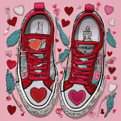 Valentines Day Street Style Embroidery Art for Modern Romantic Fashion