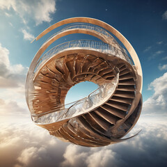 Gravity-Defying Spiral on 70mm Film �C Surreal Telephoto Art
